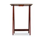 Jasper Tray Table Set Brown Faux Marble, , alternate image number null