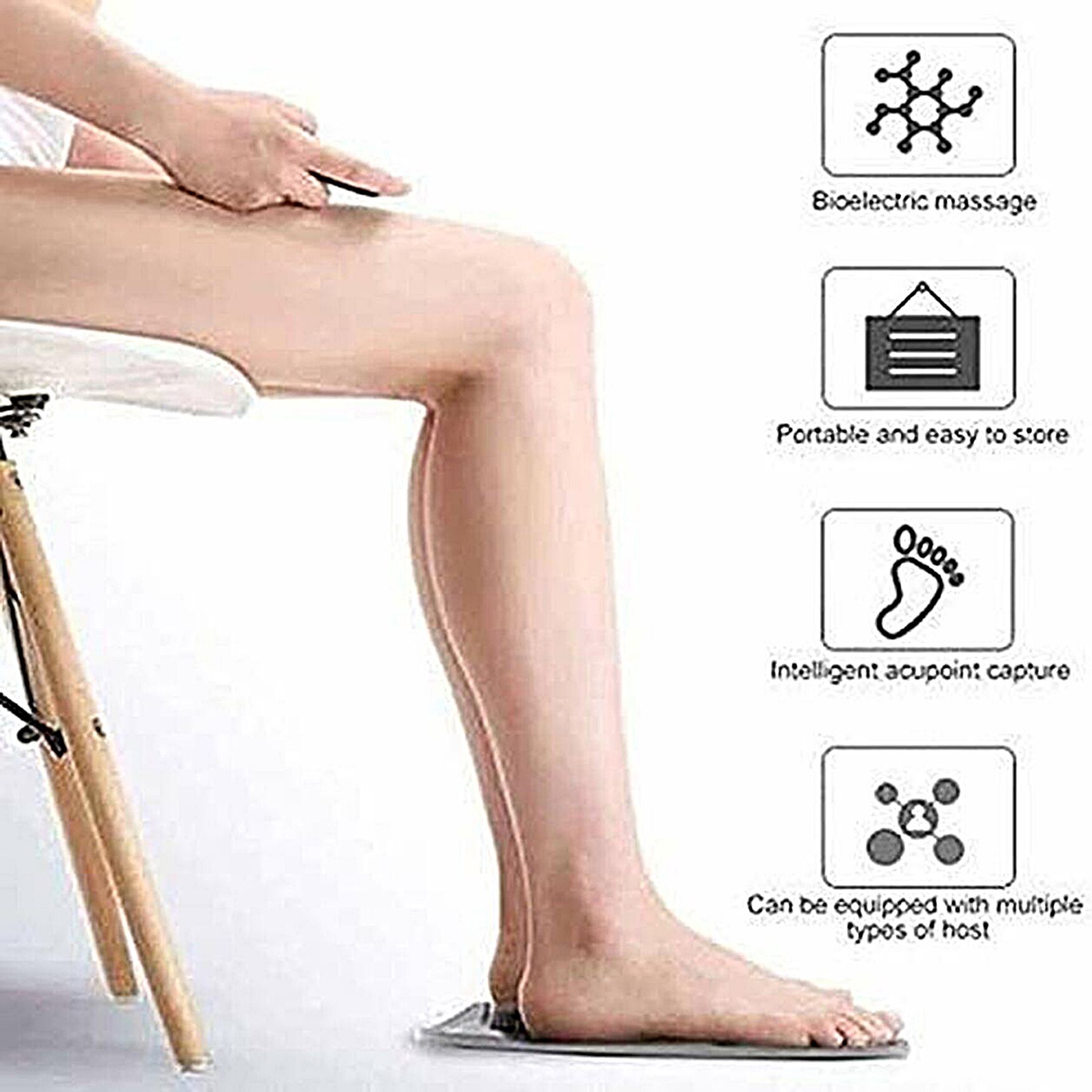 Ems Foot Massager, Folding Portable Electric Massage Mat Wellness, , on-hover image number 1