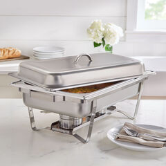 9-Qt. Stainless Rectangular Chafing Dish, 