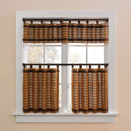 Bamboo Tab-Top Tier Set, HONEY OAK BROWN, hi-res image number null