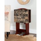 Jasper Tray Table Set Brown Faux Marble, , alternate image number null