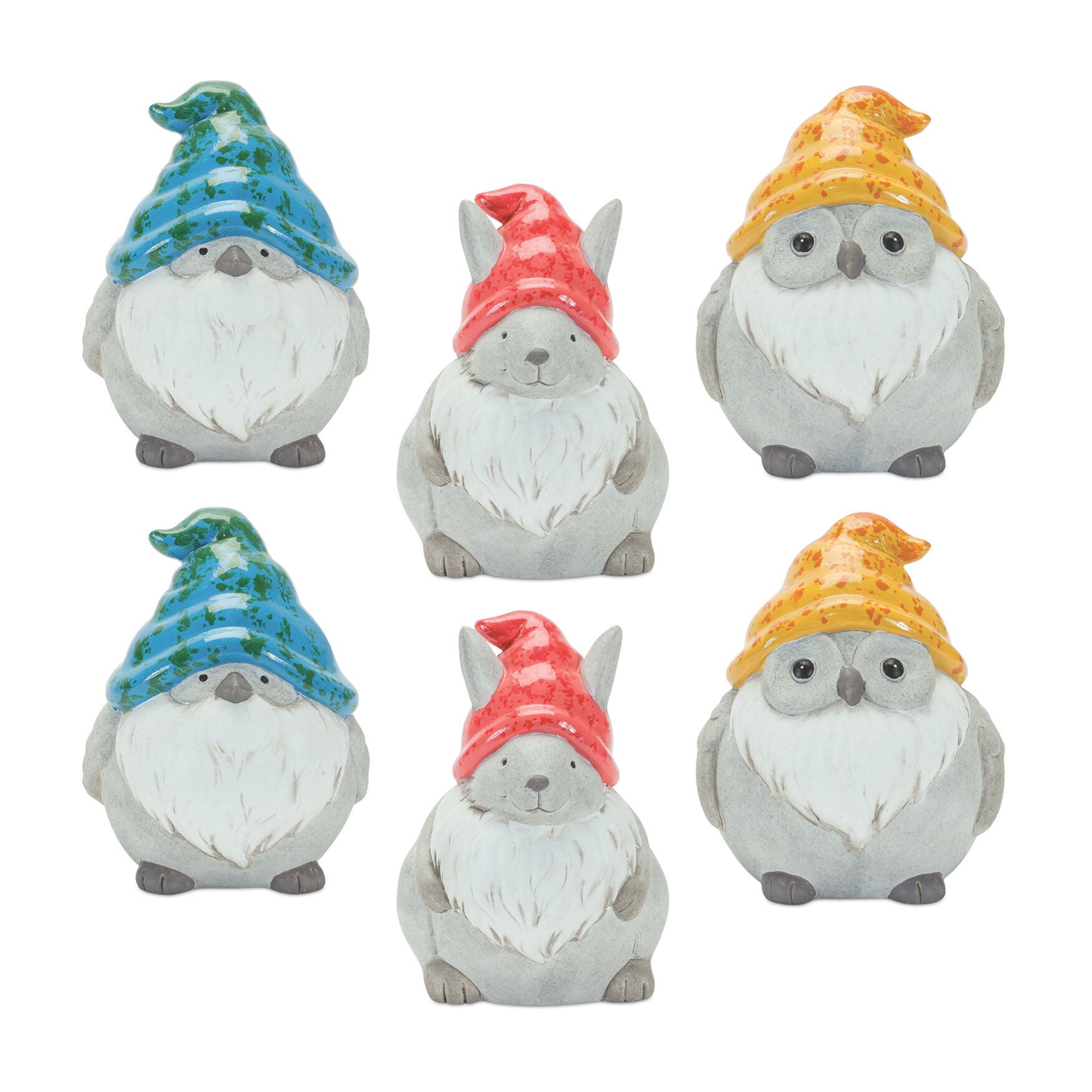 Whimsical Animal Gnome Garden Statue (Set Of 12), , alternate image number 4