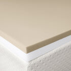3" Gel Memory Foam Revitalizer Topper With Skirted Cover, WHITE, hi-res image number null