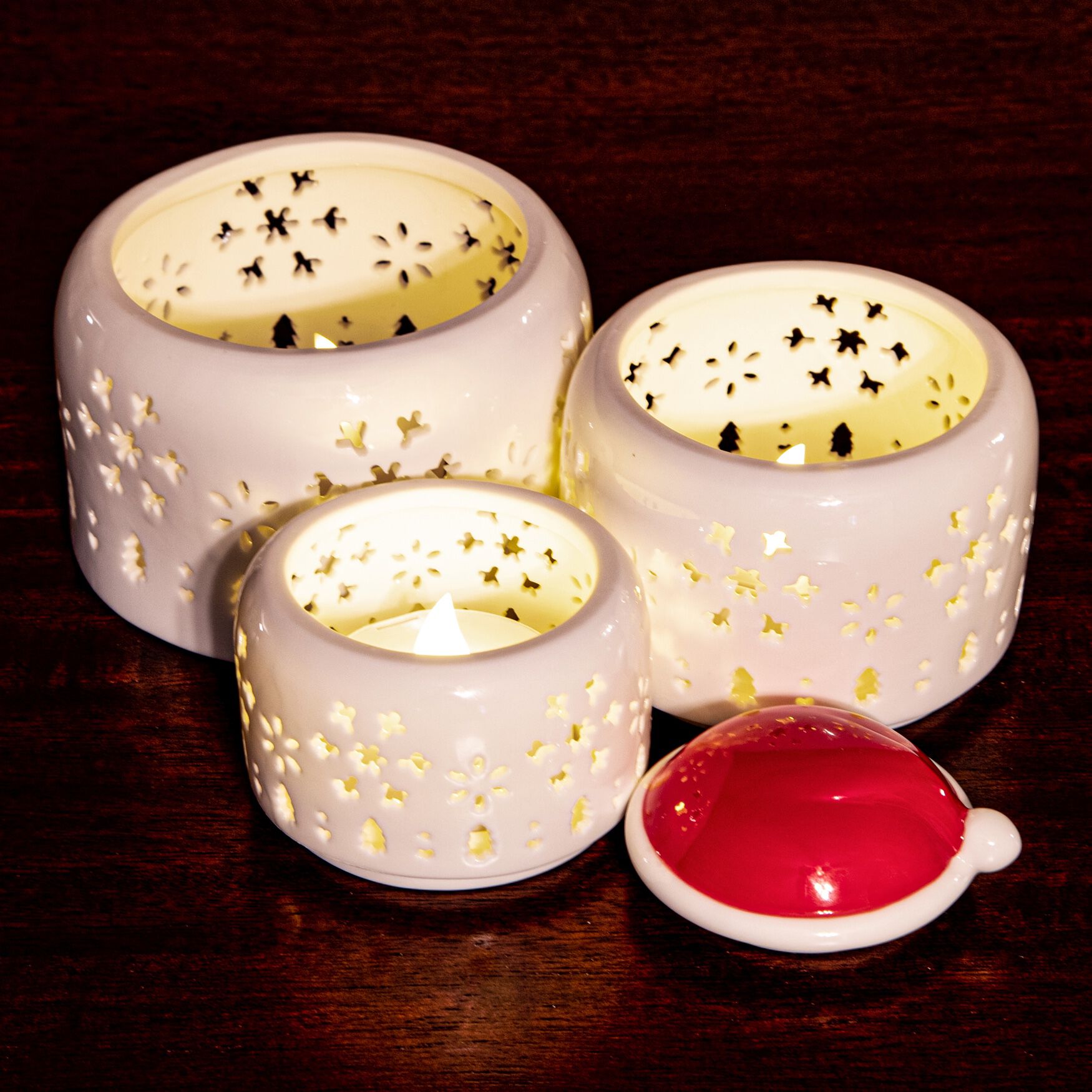 Snowman Stacking Candle Holder, , alternate image number 2