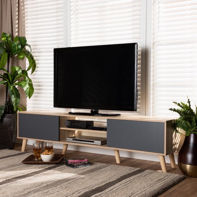 Clapton Wood Tv Stand Furniture, , alternate image number null
