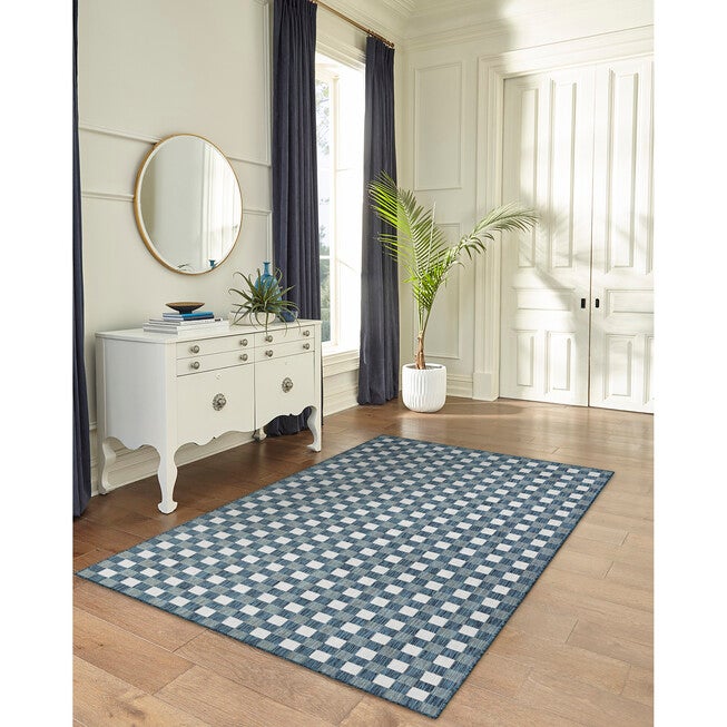 Liora Manne Carmel Gingham Indoor/Outdoor Rug, , on-hover image number null
