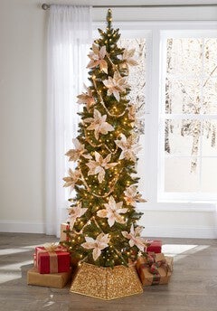 7.5’ Pre-lit Slim Alberta Spruce Tree