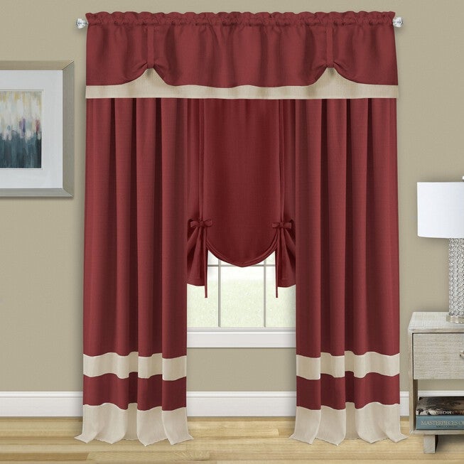Darcy Window Curtain Tie Up Shade - 58x63, , alternate image number null