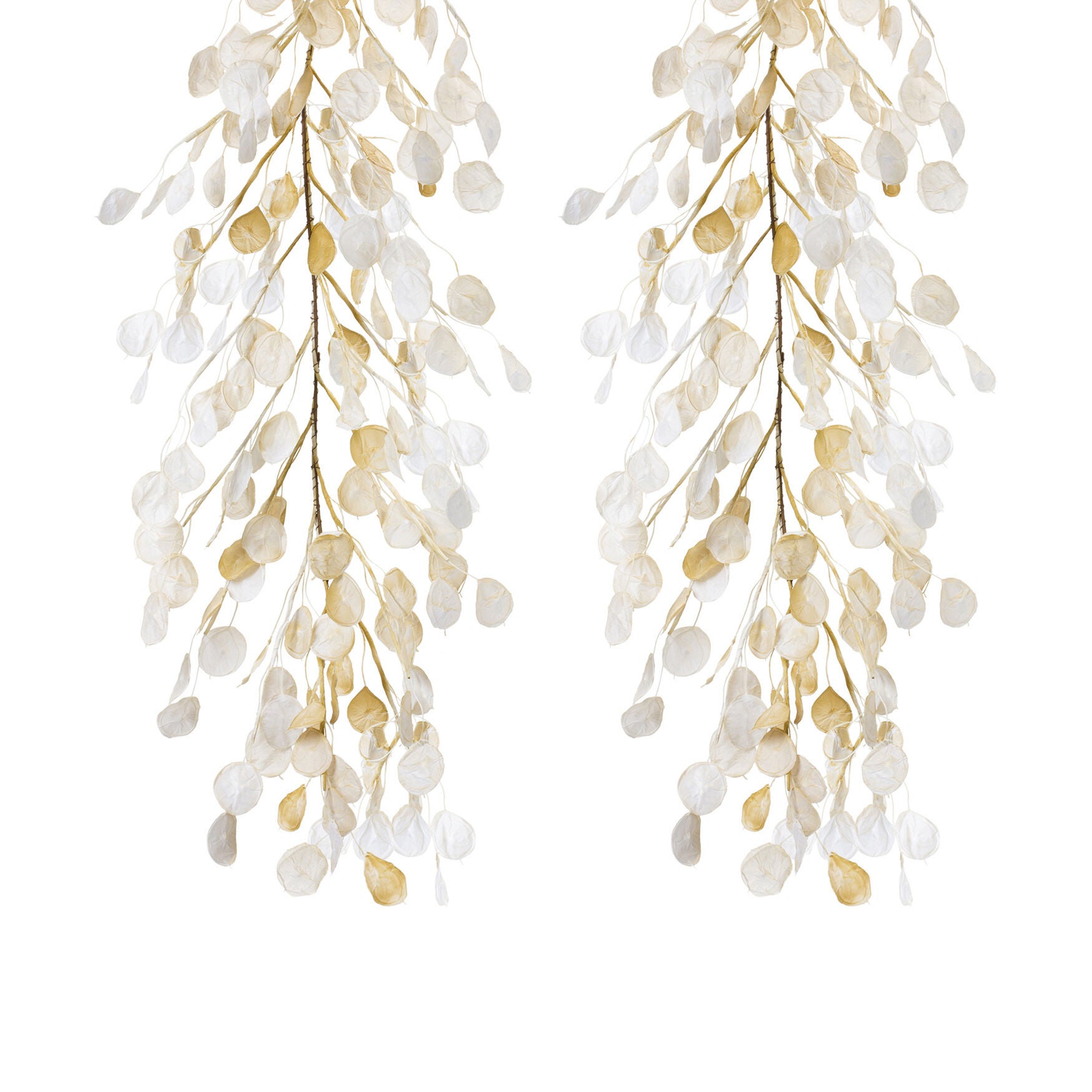 Ivory Silver Dollar Eucalyptus Garland (Set Of 2), , alternate image number 2
