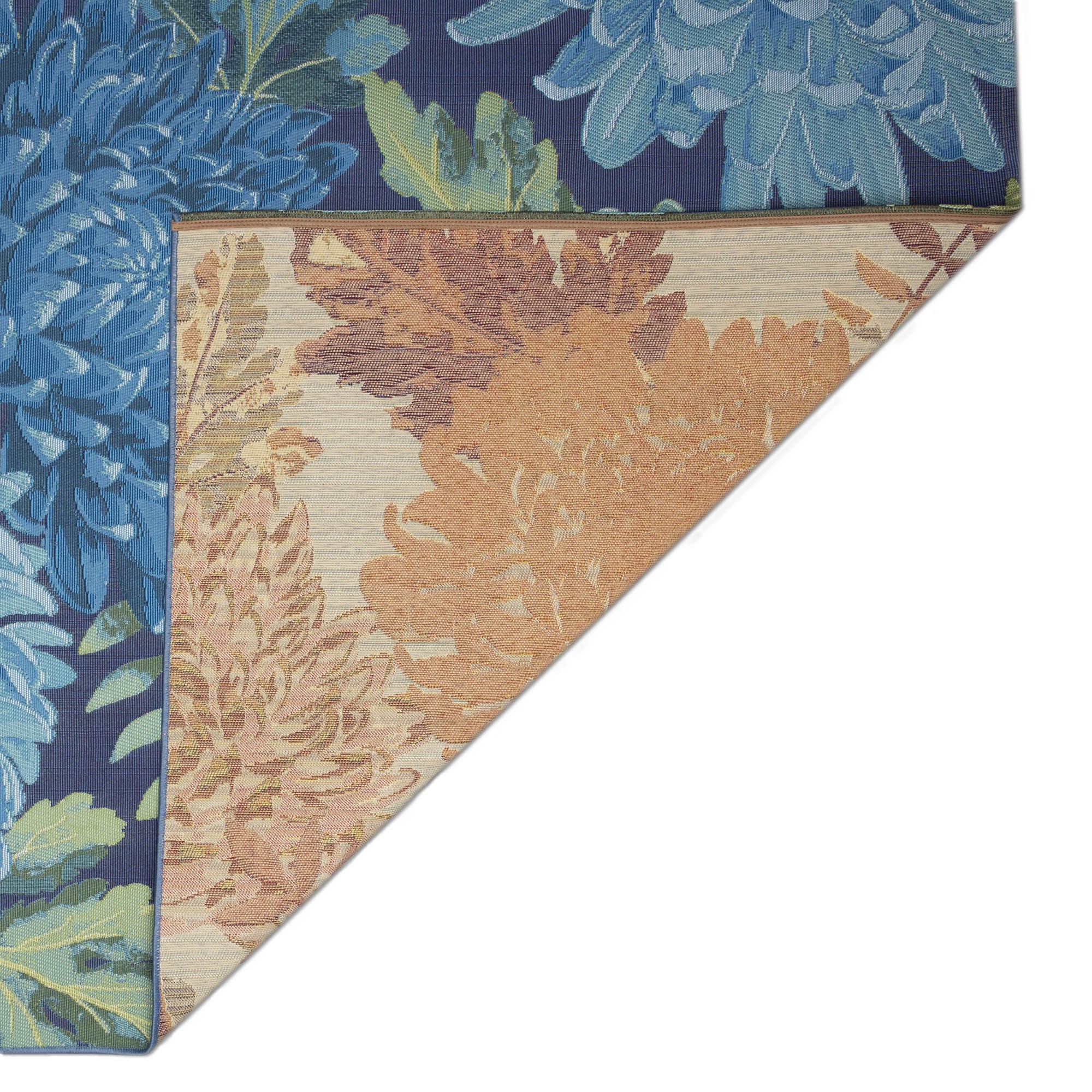 Liora Manne Marina Mum Indoor/Outdoor Area Rug Blue 7 feet 10 inches x 9 feet 10 inches, BLUE, on-hover image number 1