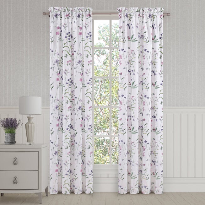 Nola 84 Inch Window Panel Pair, LILAC, alternate image number 1
