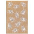 Liora Manne Carmel Seaturtles Indoor/Outdoor Rug Aqua 23"X7'6", SAND, hi-res image number null