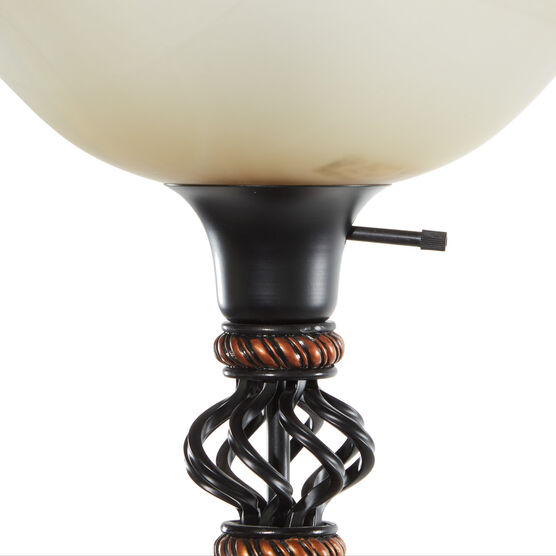 Black Metal Traditional Floor Lamp, , alternate image number null
