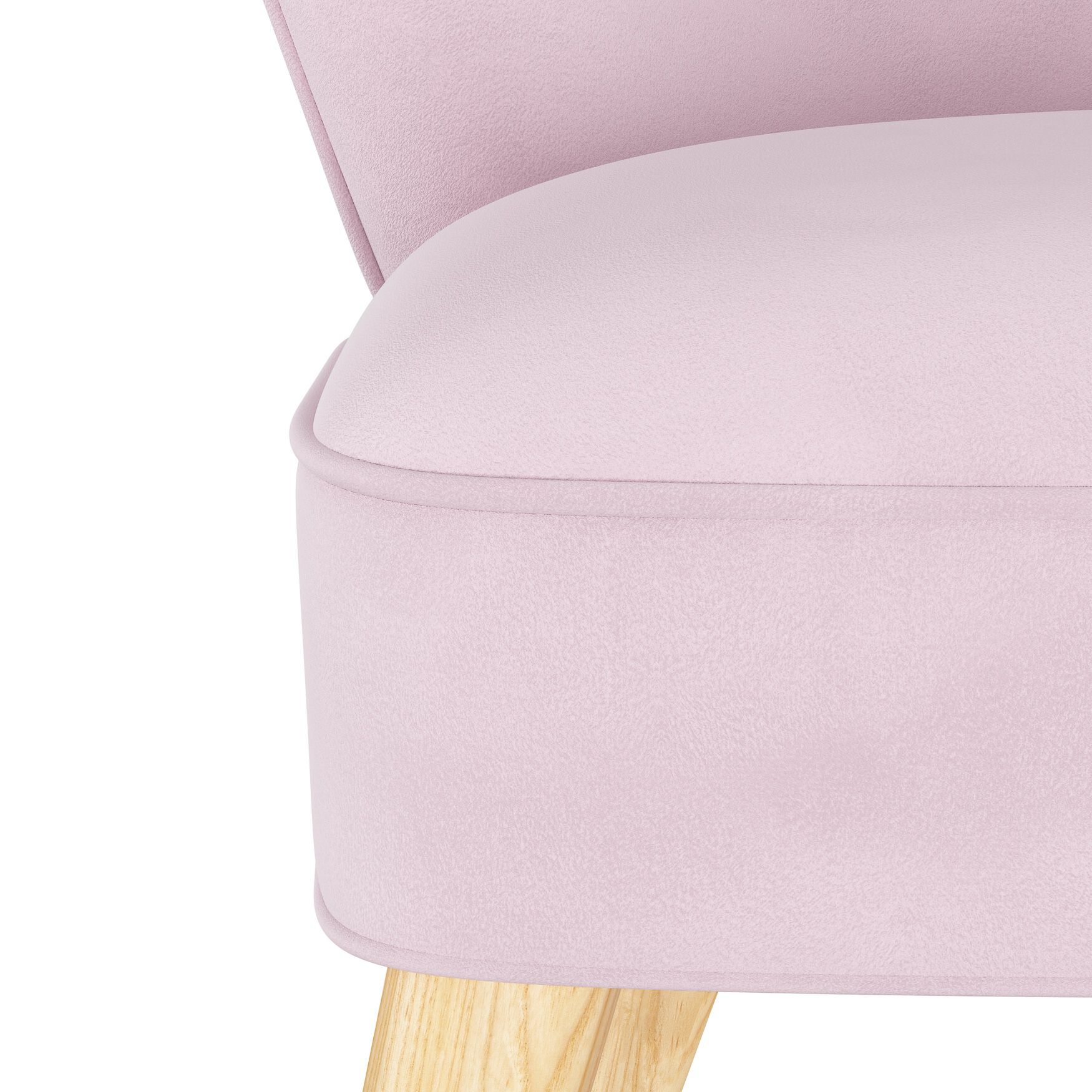 Velvet Curved Arm Chair, , alternate image number 4