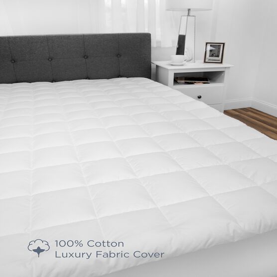 SensorPEDIC Luxury Top Loft Gel Fiber Mattress Pad, , alternate image number null
