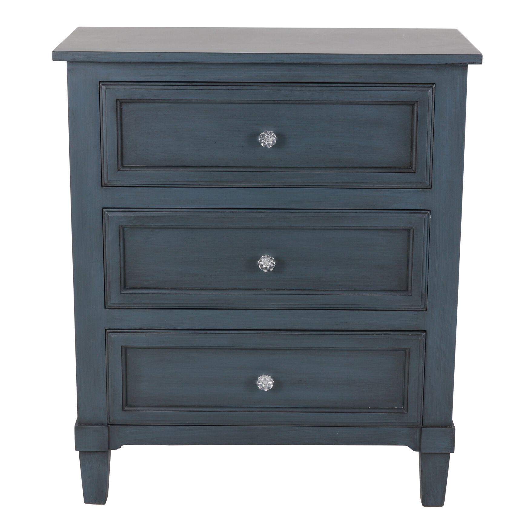 3-Drawer Side Table Antique Navy , NAVY, hi-res image number 0