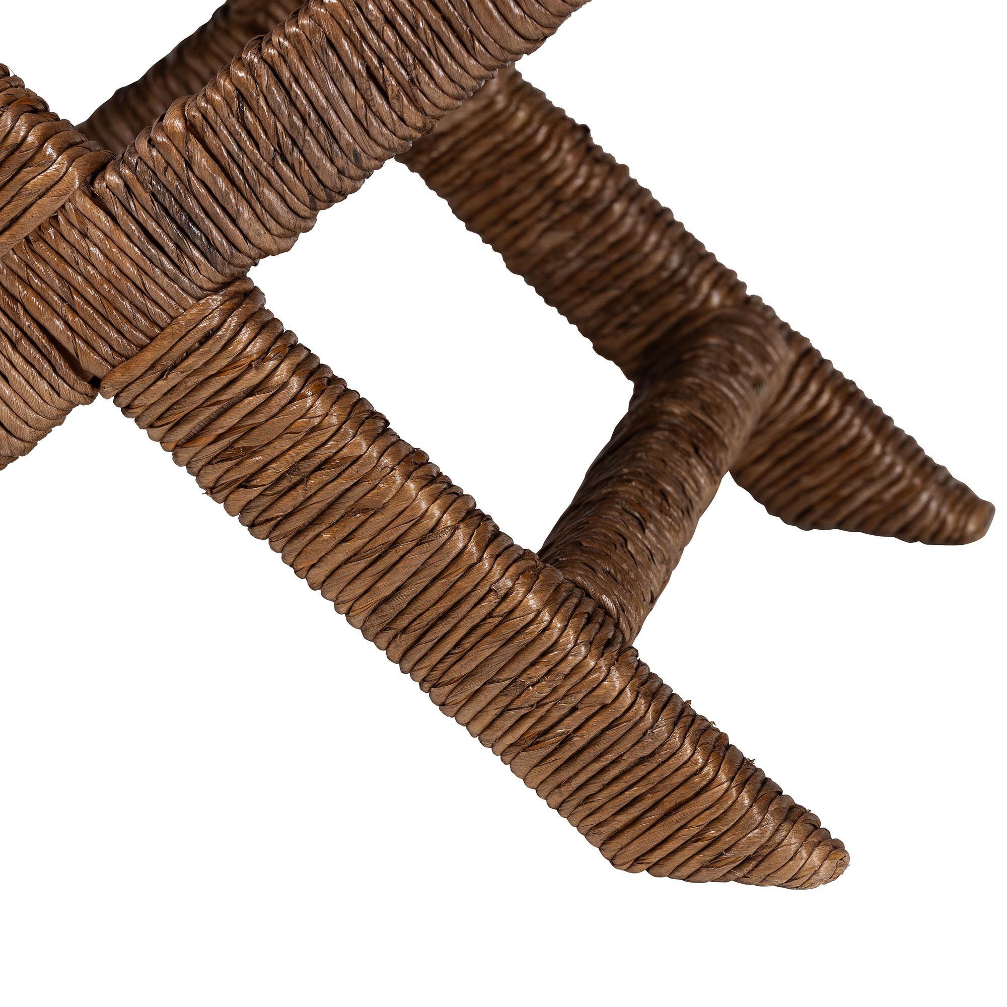 Alda Woven Seagrass Ottoman, NATURAL, alternate image number 4