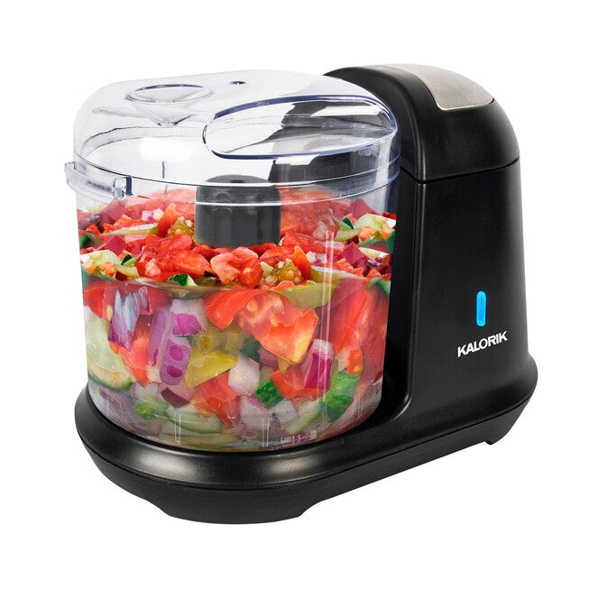 Kalorik 1.5 Cup Cordless Electric Food Chopper, Black, BLACK, hi-res image number 0