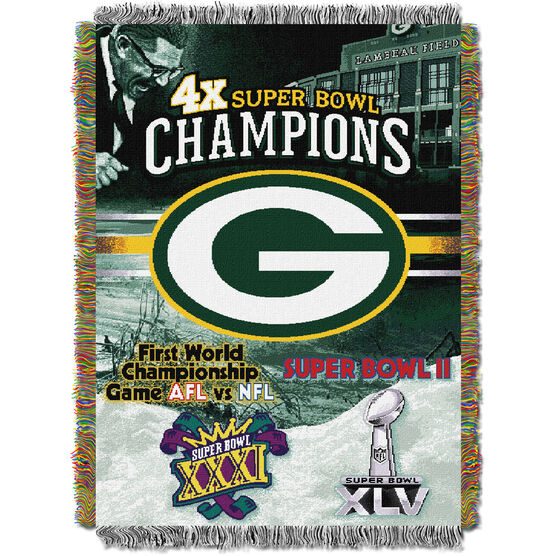 Packers Commemorative Series Throw, MULTI, hi-res image number null
