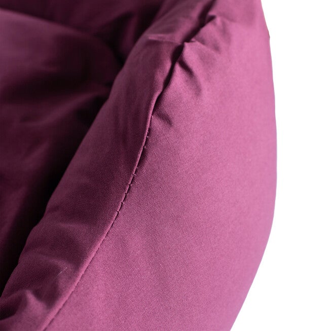 Bolstered Pet Dog Bed, Burgundy, Large, , alternate image number null