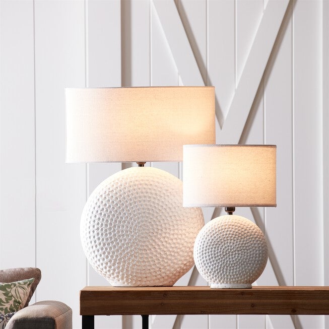Table Lamp 26 inchesH Ceramic, WHITE/GREY, alternate image number null
