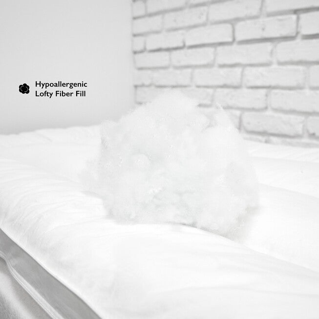 SensorPEDIC 2-Inch Down Alternative Fiber Cot Bed Topper with 100% Cotton Cover, , on-hover image number null
