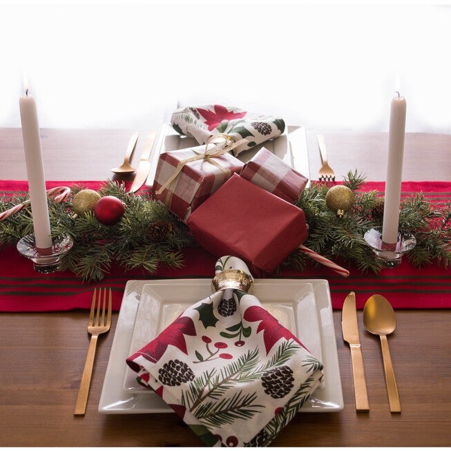 Woodland Christmas Napkin, Set of 6, , alternate image number null