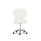 Fulton Faux Flokati Office Chair White, , alternate image number null