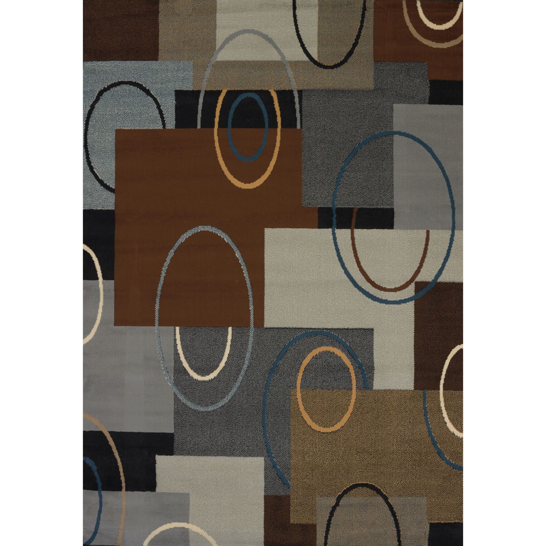 Manhattan Oshi Area Rug, BROWN, hi-res image number 0