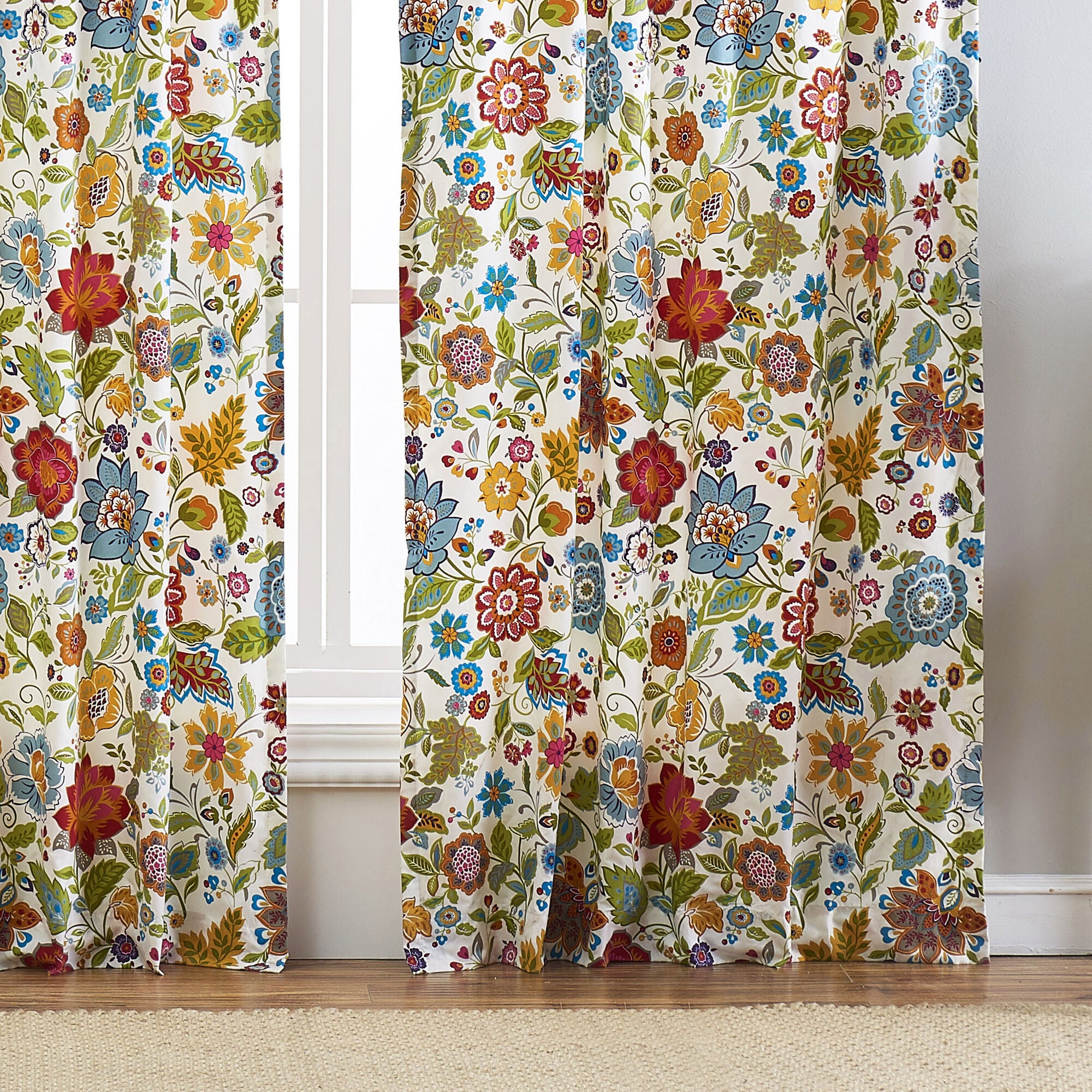 Astoria Window Curtain Panels, Set of 2, WHITE, alternate image number 2