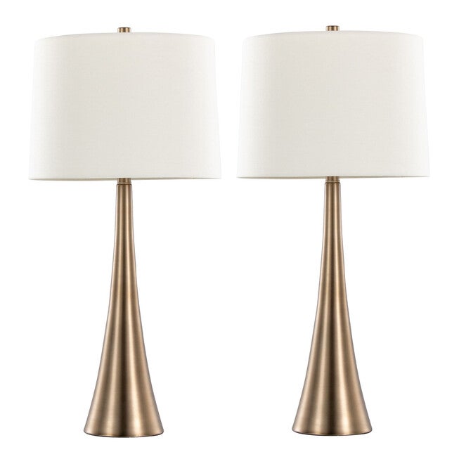 Diana 29.5 inches Metal Table Lamp - Set Of 2, , on-hover image number null