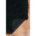Flokati Black Rug, , alternate image number null