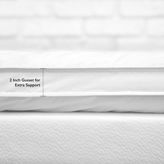 SensorPEDIC 2-Inch Down Alternative Fiber Cot Bed Topper with 100% Cotton Cover, , alternate image number null