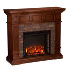 Merrimack Simulated Stone Convertible Electric Fireplace, , on-hover image number null