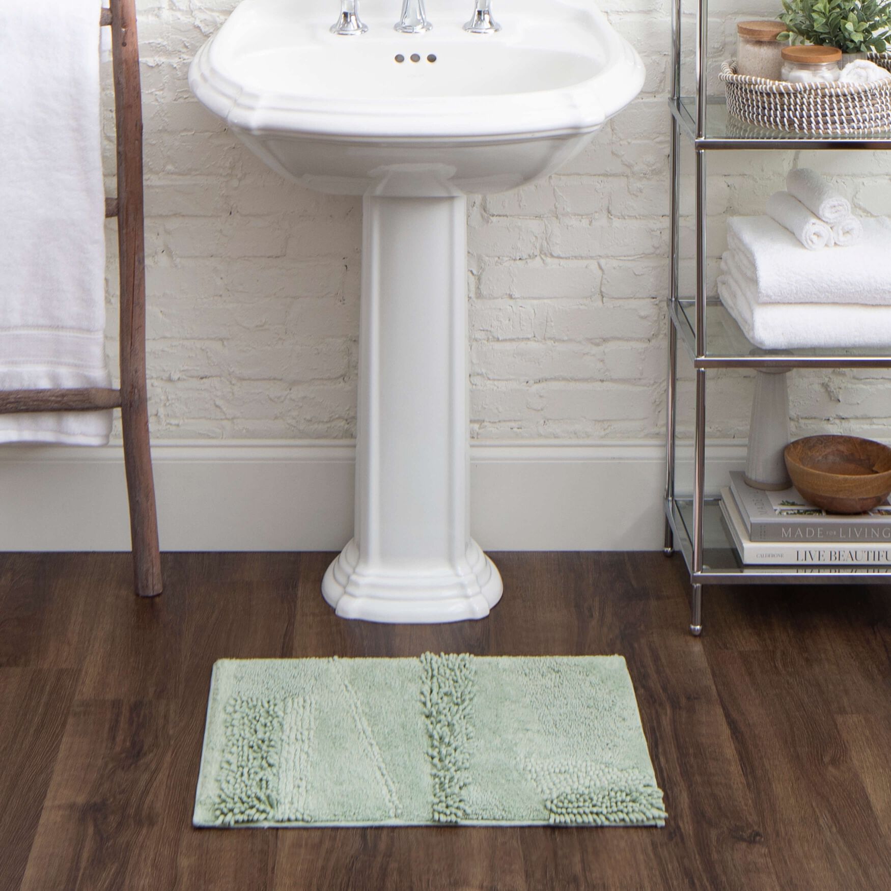 Composition Bath Rug, , alternate image number 9