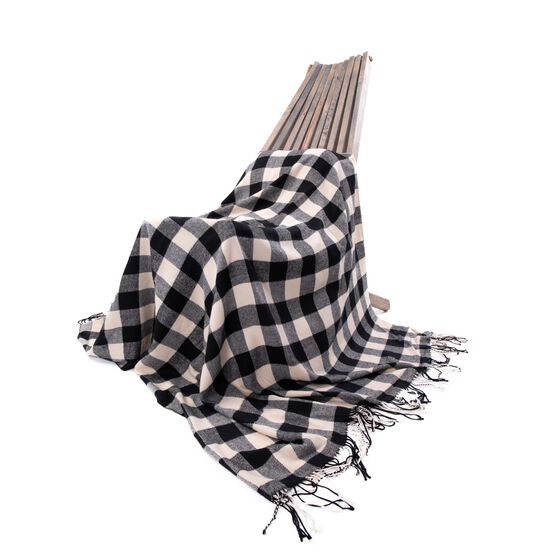Battilo Home Plaid Home Decorative Sofa Bed Check Tassel Throw Blanket Women Wrap Shawl, , alternate image number null
