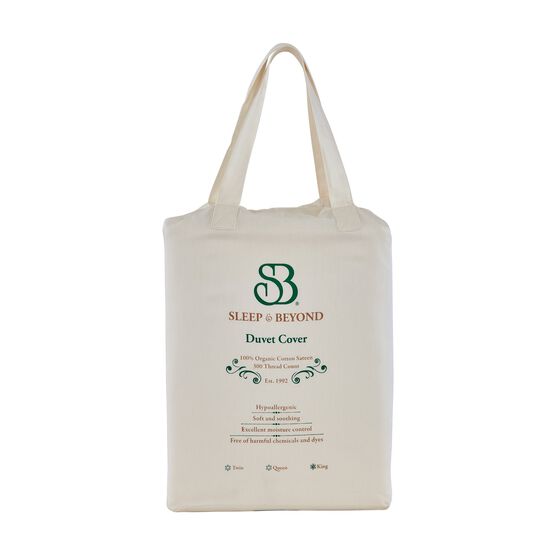 Sleep & Beyond 100% Organic Cotton Duvet Cover, , alternate image number null