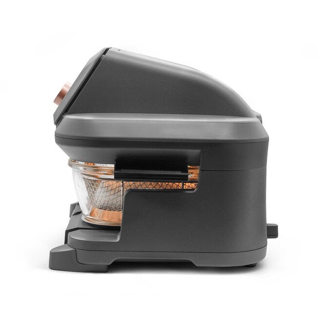 Livwell 6 Quart Glass Container Air Fryer, MATTE GREY, on-hover image number 1