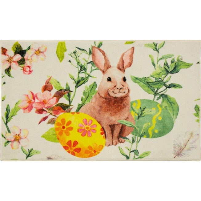 Easter Bunny Multi Kitchen Rug, MULTI, hi-res image number 0