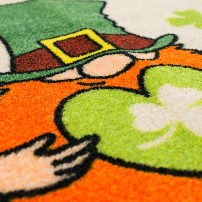 Leprechaun Clover Green Kitchen Rug, , alternate image number 3