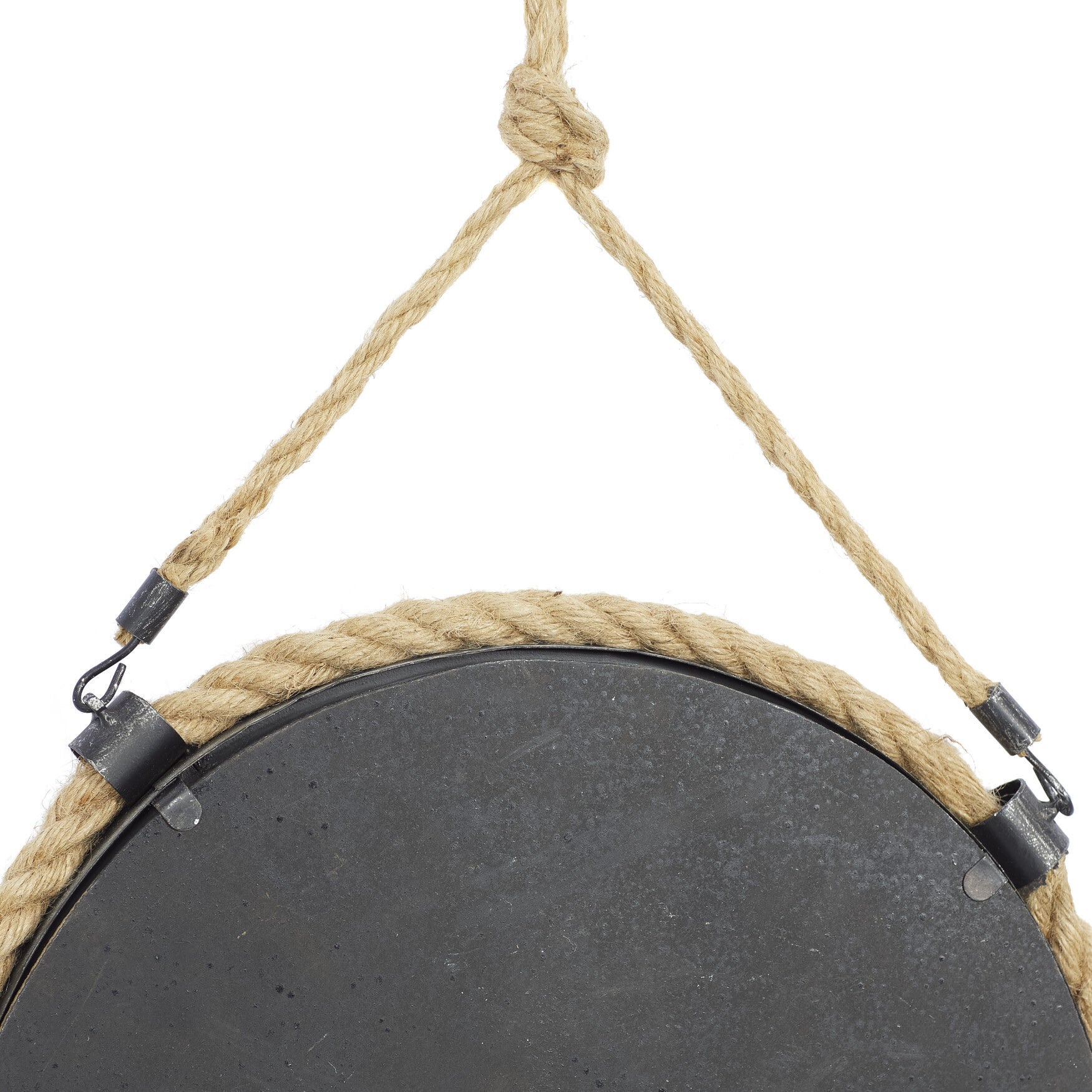 Set Of 2 Brown Metal Rustic Wall Mirrors, , alternate image number 2