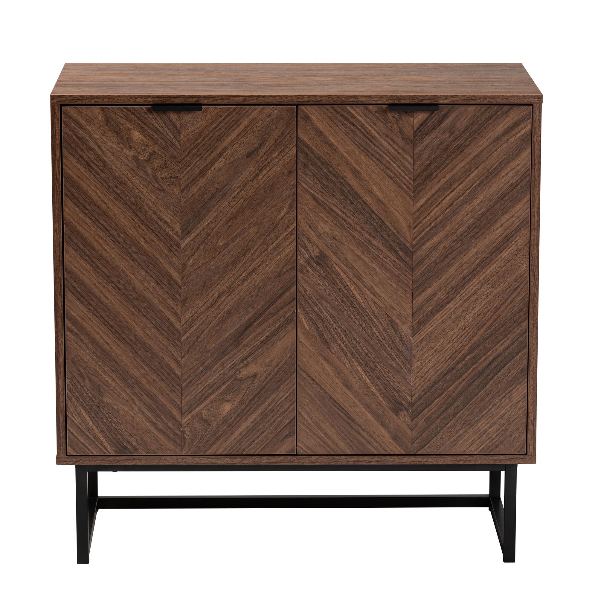 Sadia Modern Walnut Brown Finished Wood Storage Cabinet, BROWN, alternate image number 4