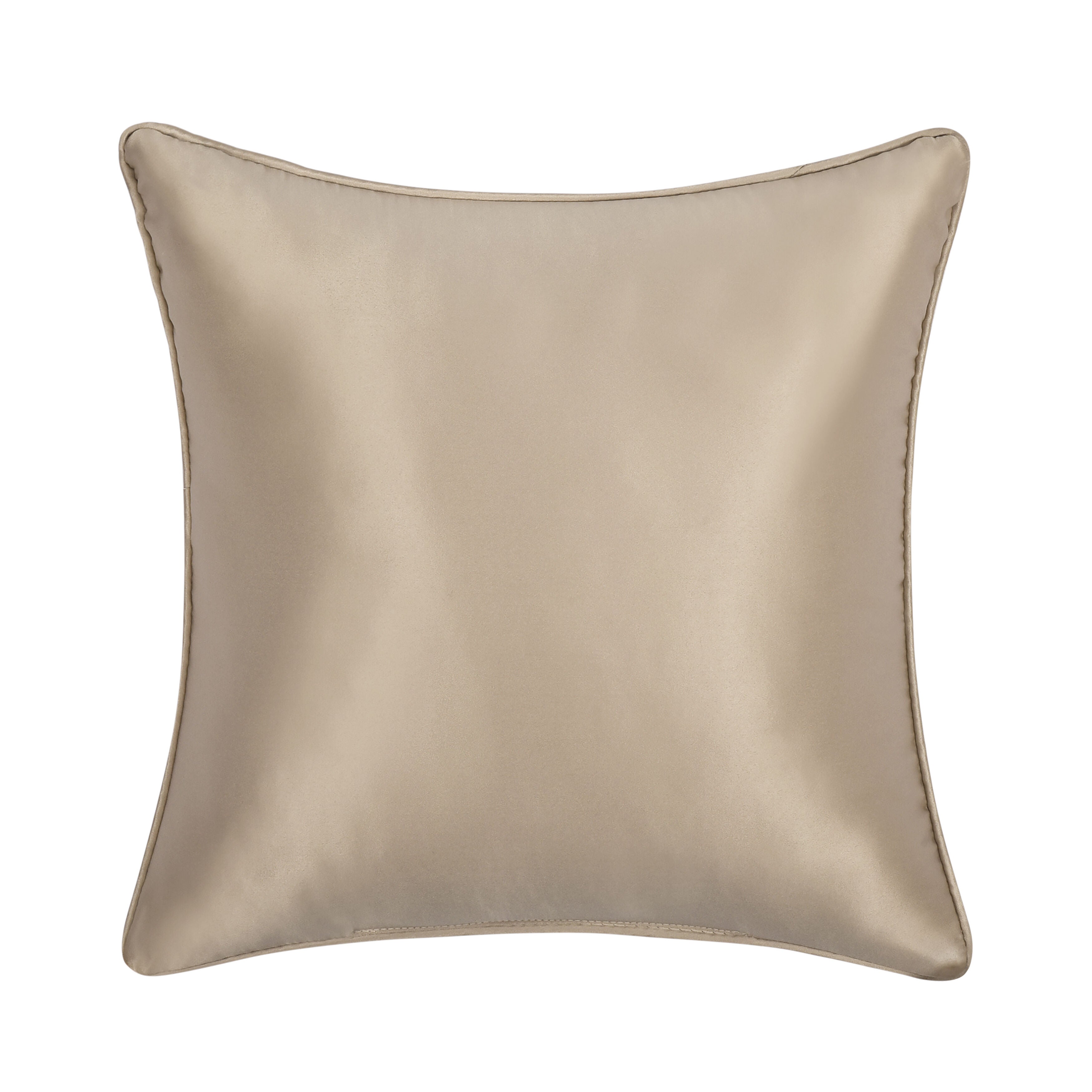 SPECTRA 16 inches SQUARE DECORATIVE THROW PILLOW, TAUPE, on-hover image number 1