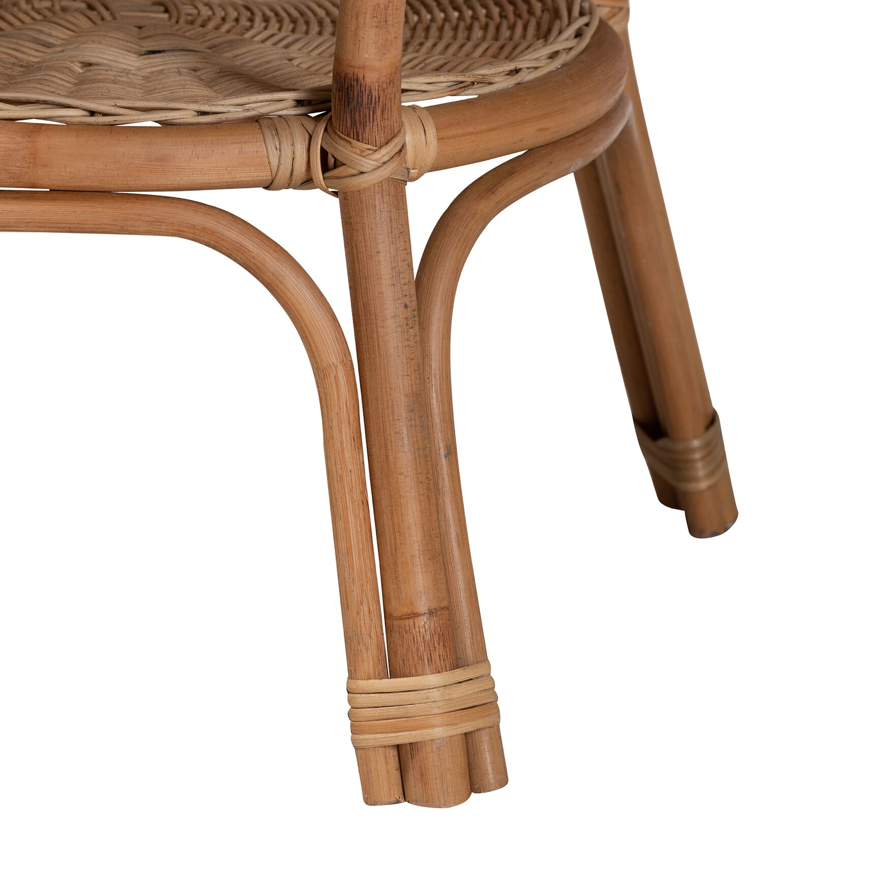 Abbey Modern Bohemian Natural Brown Antique Rattan Coffee Table, , alternate image number 9