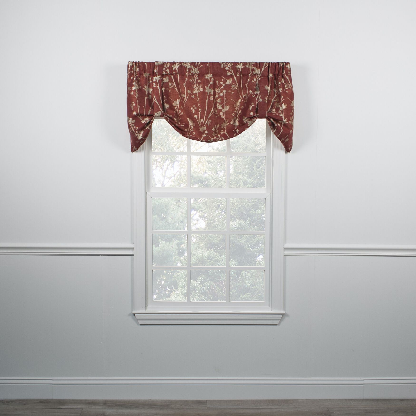 Meadow Lined Tieup Valance, CARDINAL, hi-res image number 0