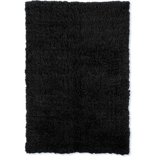 Flokati Black Rug, BLACK, hi-res image number null