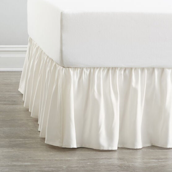 Magic Ruffle Bedskirt, IVORY, hi-res image number null