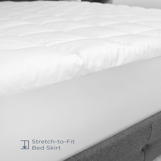 SensorPEDIC Luxury Top Loft Gel Fiber Mattress Pad, , alternate image number null