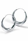 Sterling Silver Polished Hoop Earrings (47mm), , on-hover image number null