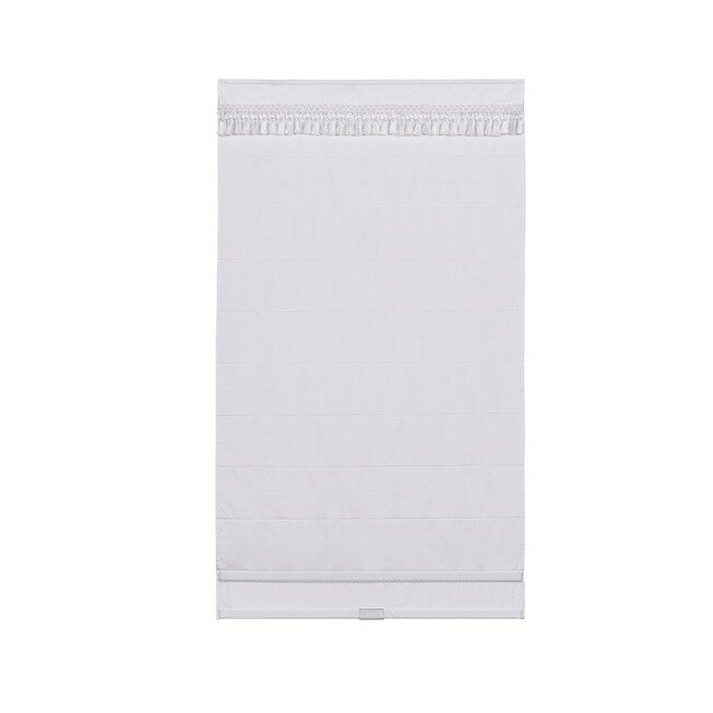 Cordless Tassel Trim Valance Flat Roman Shade, , alternate image number 2